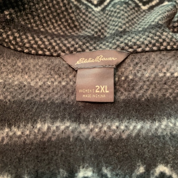 🎉HP🎉 Eddie Bauer Tribal Quarter Zip Pullover XXL - Picture 3 of 6